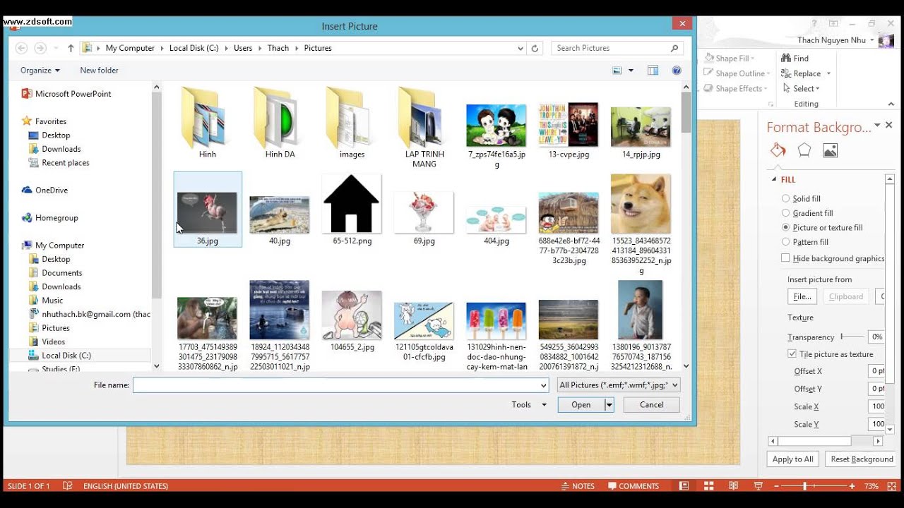 Hướng dẫn chèn file GIF của PowerPoint cho Mac